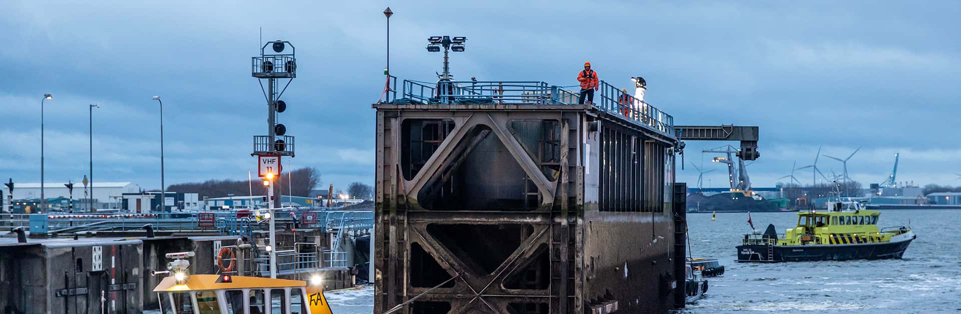 Sluisdeur verplaatsen