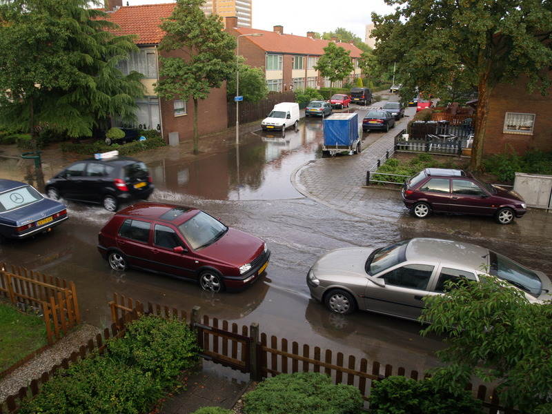 Overstroming straten