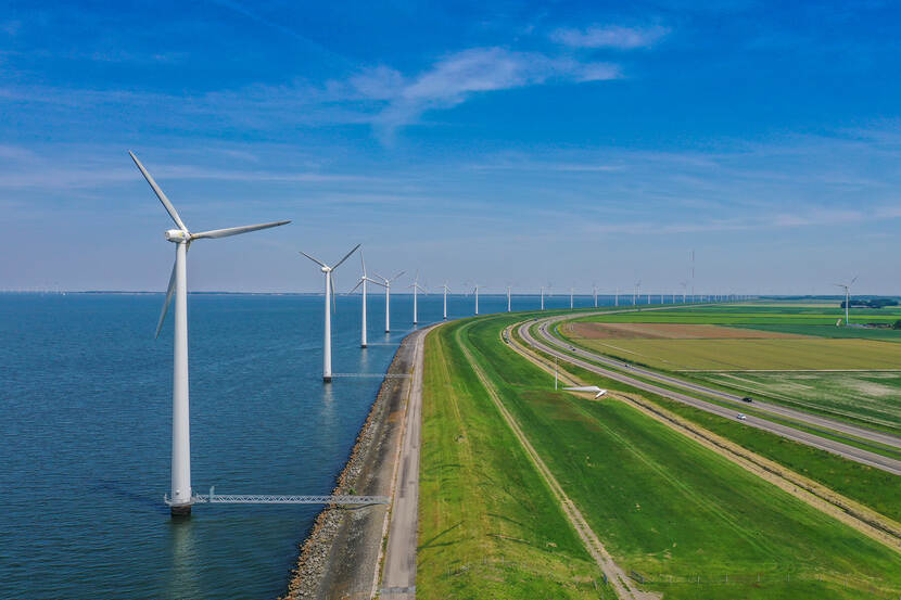 Drone foto: Typisch Flevoland