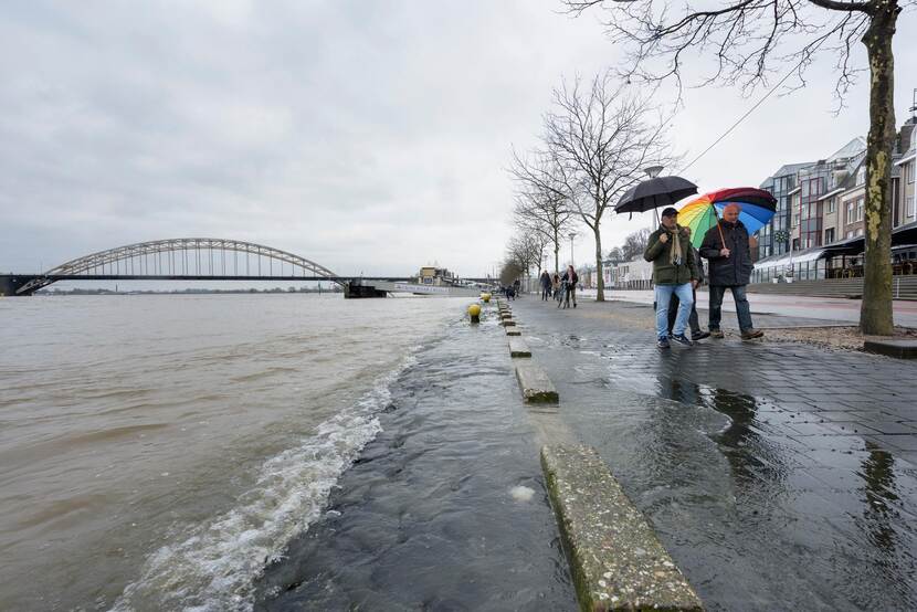 Hoogwater door extreme regenval